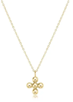 Necklace - Classic  Beaded Signature Cross | e.newton Designs