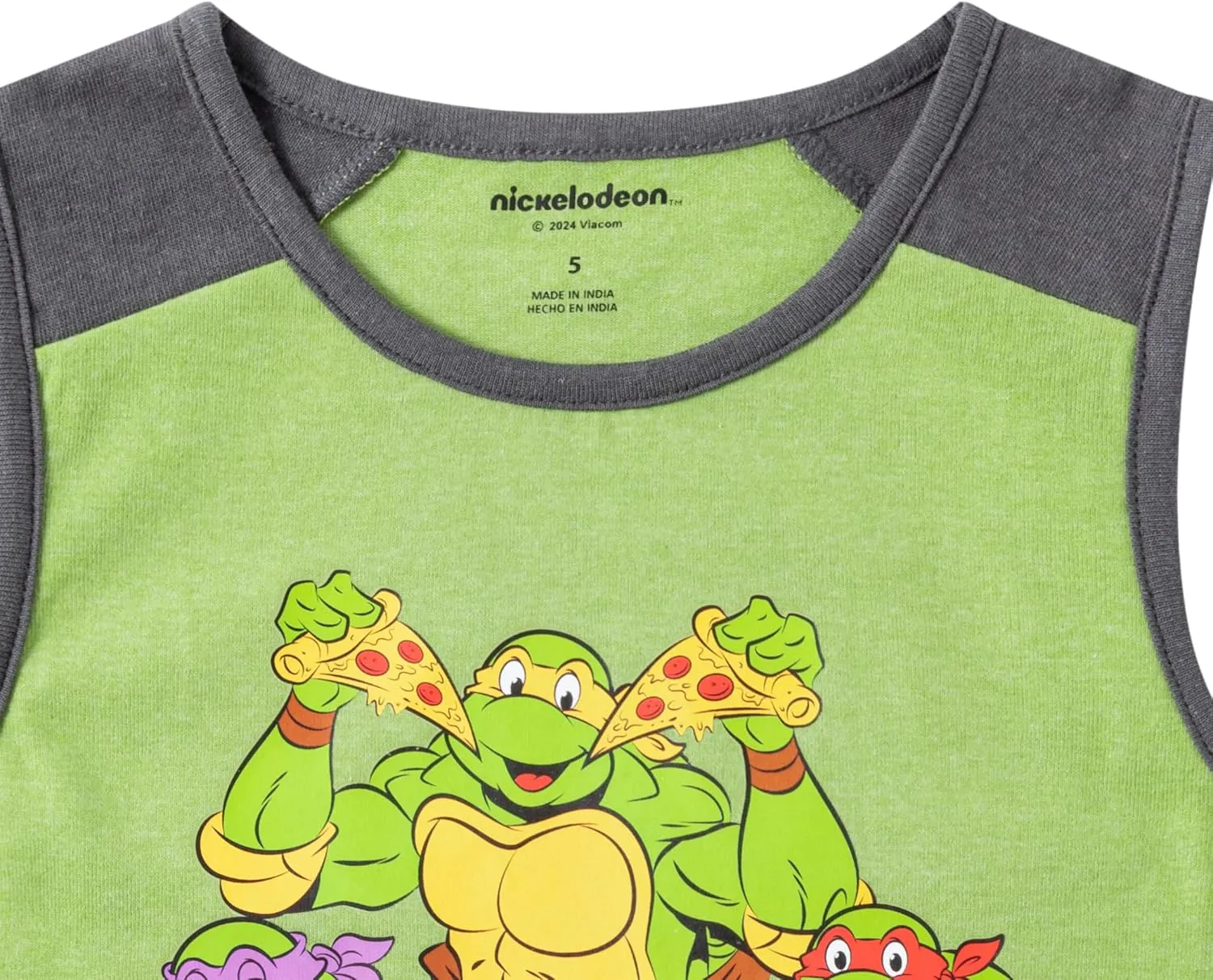 Nickelodeon Teenage Mutant Ninja Turtles Boys 2 Piece Shirt and Shorts Set for Toddlers