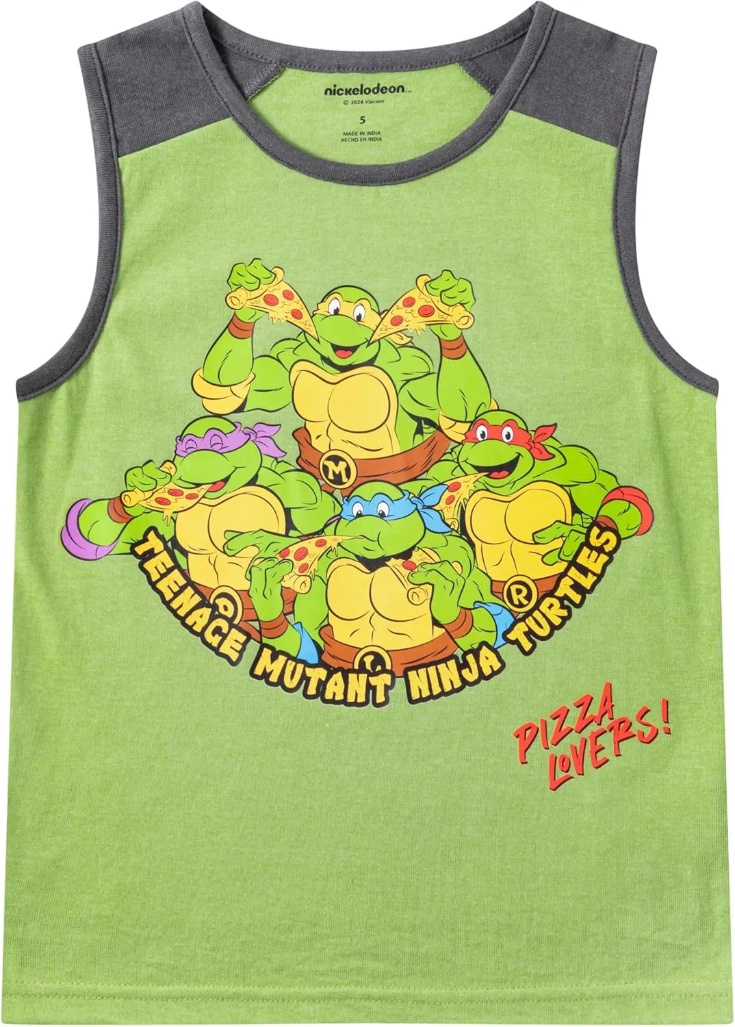 Nickelodeon Teenage Mutant Ninja Turtles Boys 2 Piece Shirt and Shorts Set for Toddlers