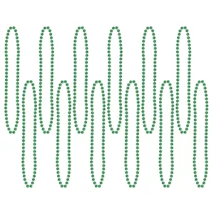 Party Bead Necklaces - Small Round - green