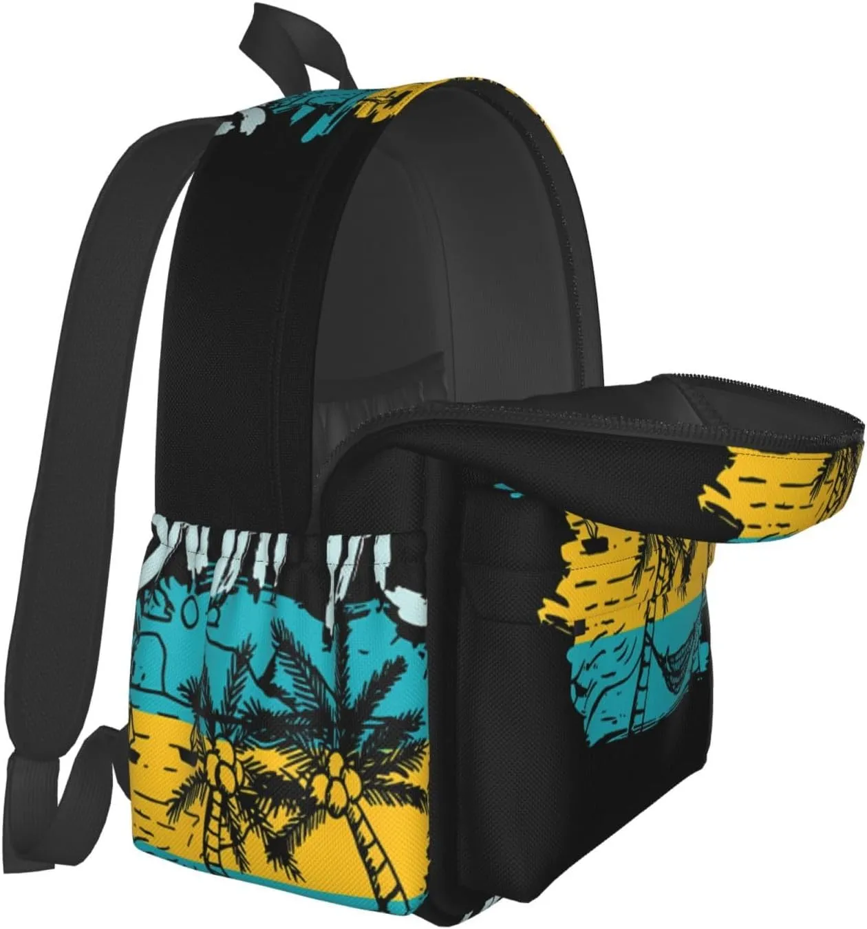 Proud Bahamas Bahamians Flag Laptop Commuter Backpack Shoulder Bag Casual Back Pack Daypack Bags With Side Pockets For Work Travel Daily Use