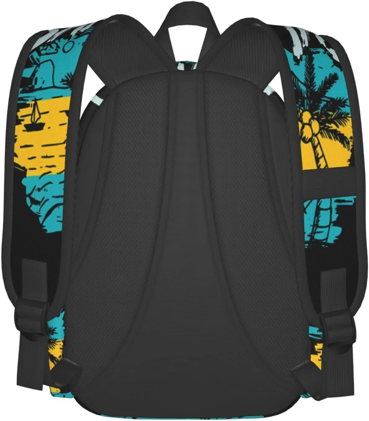 Proud Bahamas Bahamians Flag Laptop Commuter Backpack Shoulder Bag Casual Back Pack Daypack Bags With Side Pockets For Work Travel Daily Use