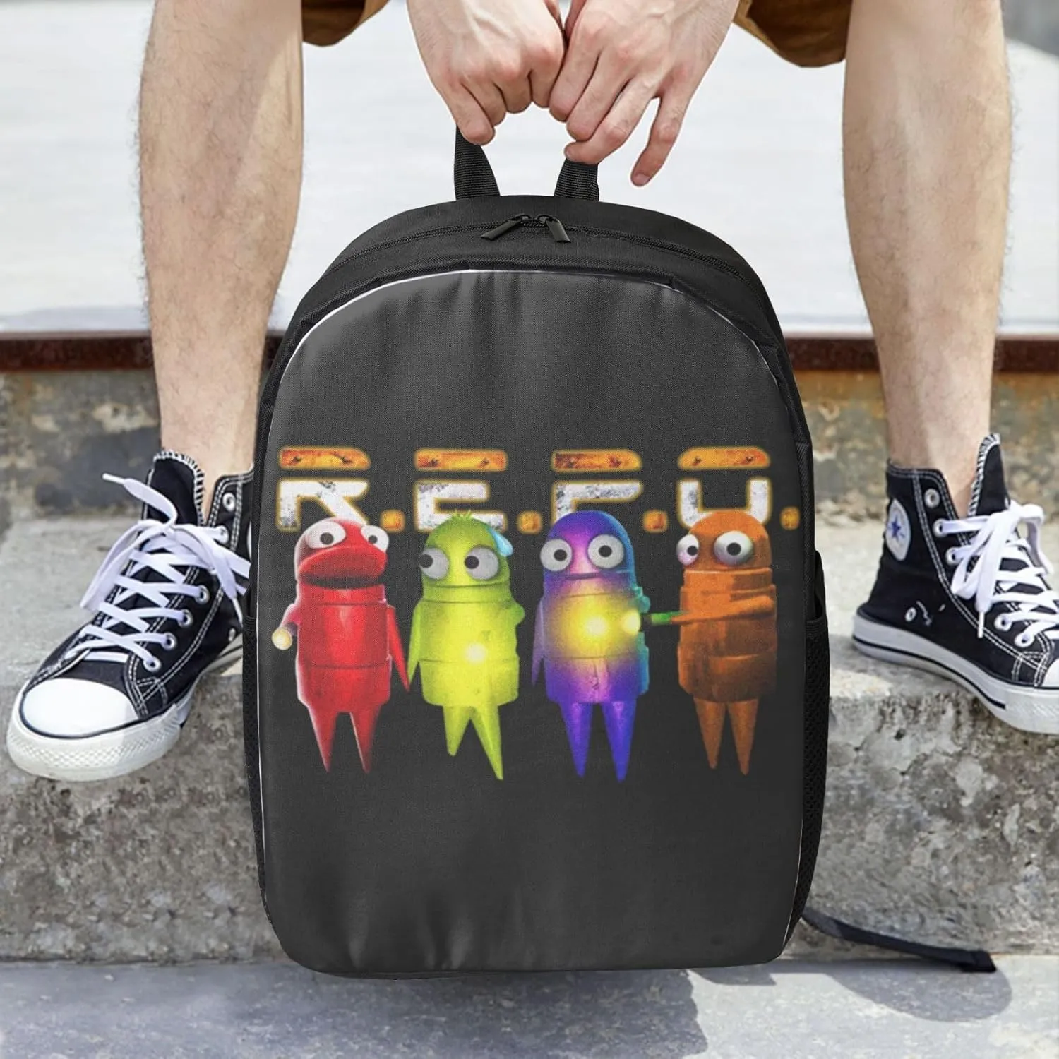 Repo Robot Game Backpack Lightweight Large Capacity Laptop Backpack Travel Backpacks For Unisex 17in