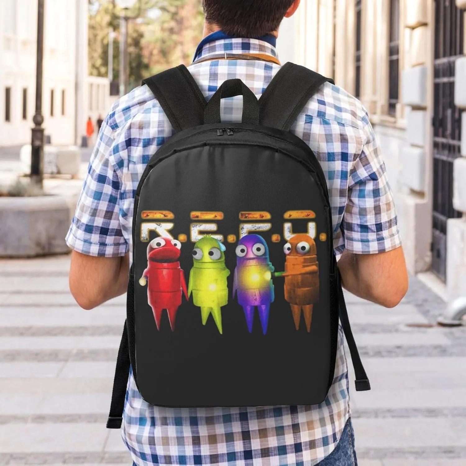 Repo Robot Game Backpack Lightweight Large Capacity Laptop Backpack Travel Backpacks For Unisex 17in