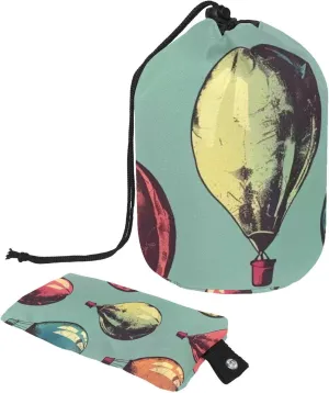 Retro Colorful Balloons 53 Travel Cosmetic Bags Makeup Bag for Women, Foldable Drawstring Travel Cosmetic Bags, Portable Toiletry Bucket Bag