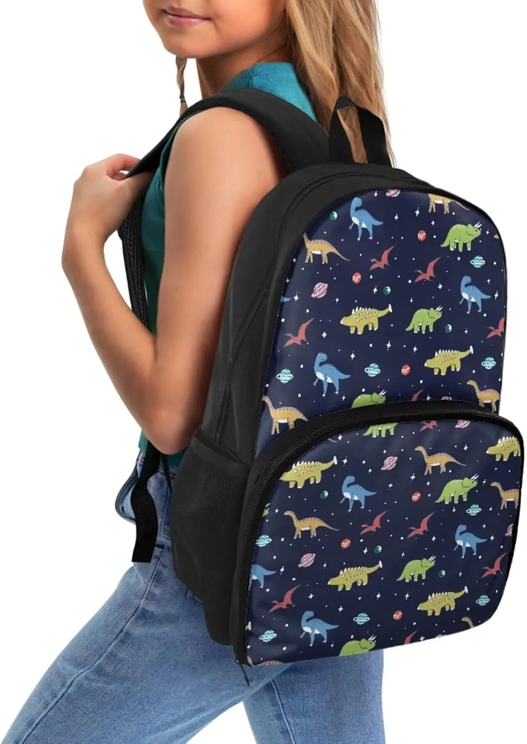 Rnyleeg Insulated Cooler Backpack Lunch Box Laptop Backpack School Backpack Lunch Box Book Bag Casual Daypack Kids School Bags for Boys Kids Cartoon Dinosaur Pattern