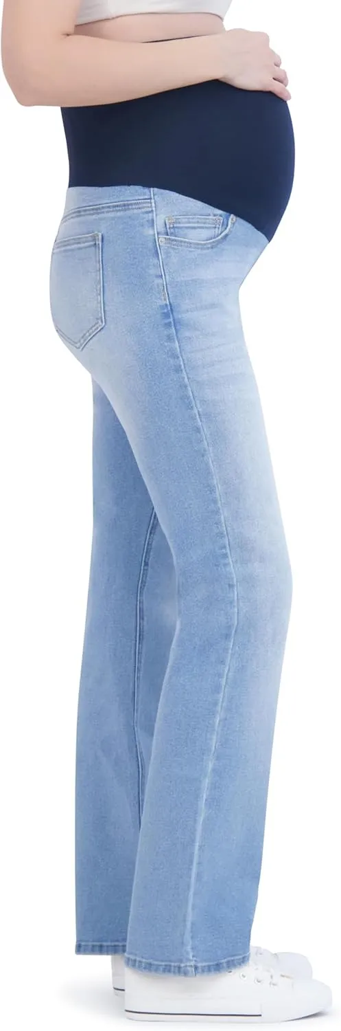 Savi Parker Women's Maternity Bootcut Jeans with Pockets  Pregnancy Must Haves Maternity Jeans Over The Belly - 32.5" Inseam