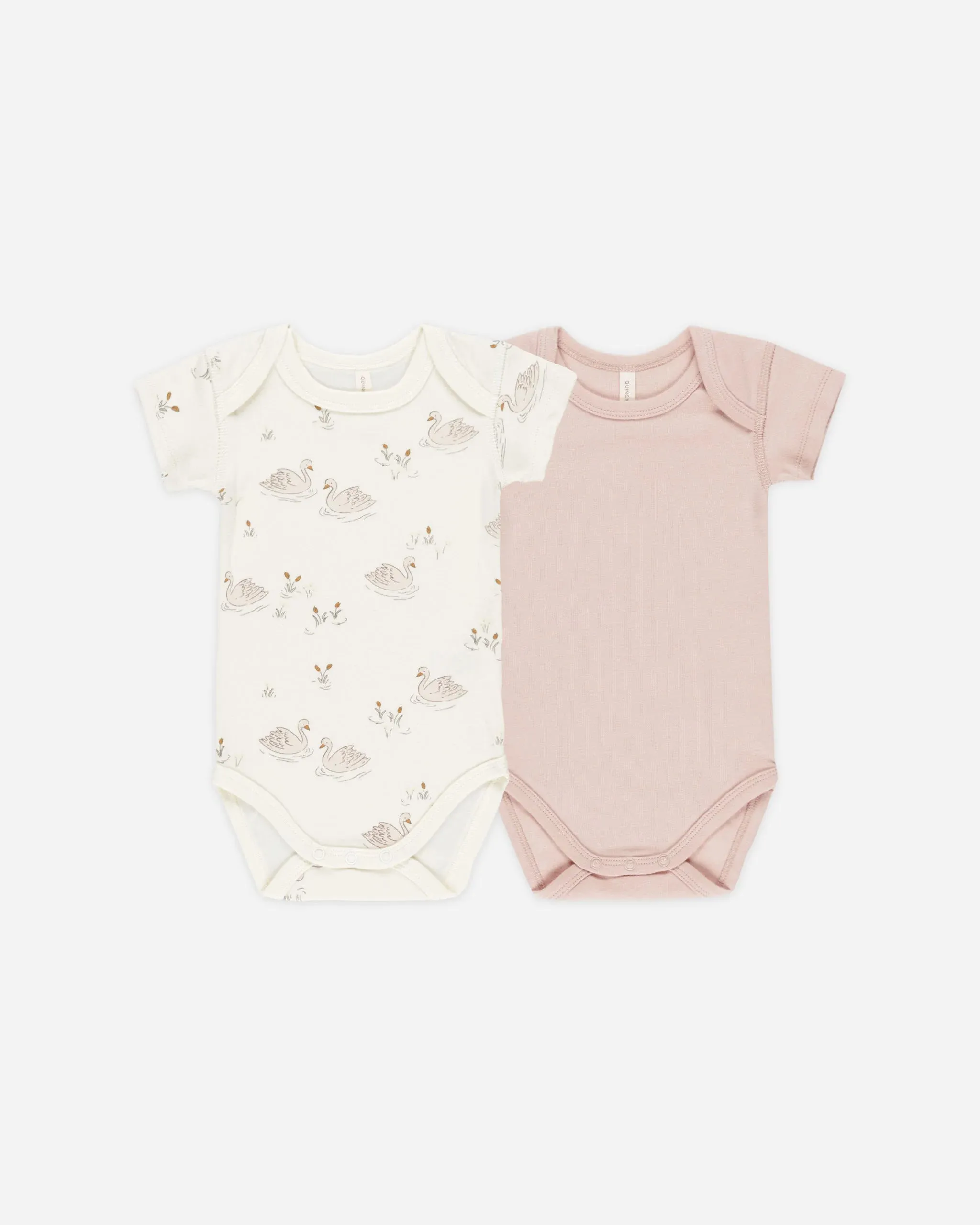 Short Sleeve Bodysuit, 2 Pack