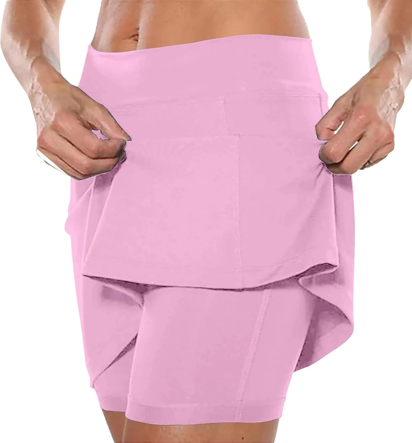 Summer Skirts for Women 2024 Athletic Shorts for Women with Pockets and Liner Pink Dress with Pockets