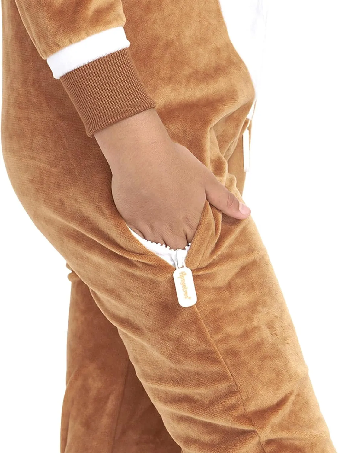 Tipsy Elves Rudolph The Red-Nosed Reindeer Jumpsuit Costume - Cute Brown Rudolf Holiday Animal Onesie for The Family