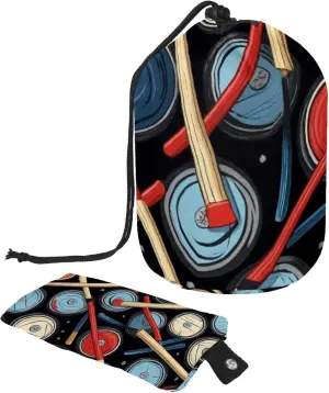 Travel Cosmetic Bags bucket Makeup Bag, Hockey Puck Sticks Women Portable Foldable Cases, Multifunctional Toiletry Bucket Bags Round Organizer Storage