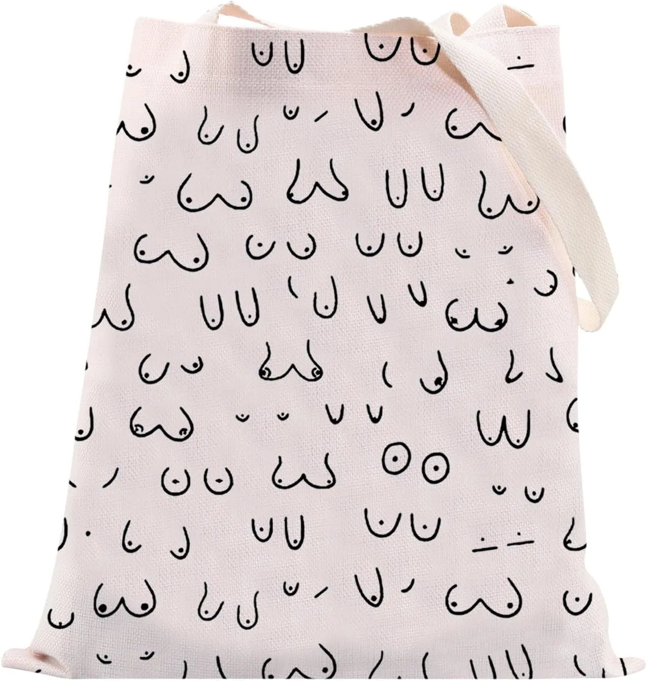 VAMSII Boobs Makeup Bag Boobs The Breast Boobies Inspired Gift Boobs Lover Gifts for Women Boobs Boobie Gift (Boobs Tote)