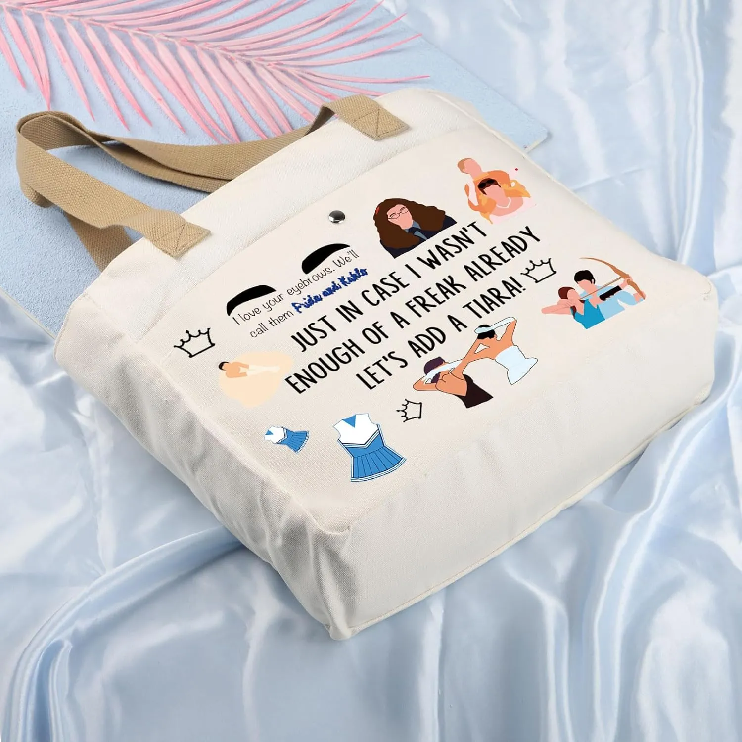 VAMSII Princess Movie Diaries Makeup Bag Movie Lover Gifts Princess Cosmetic Pouch Movie Fan Gifts(DiariesBag2)