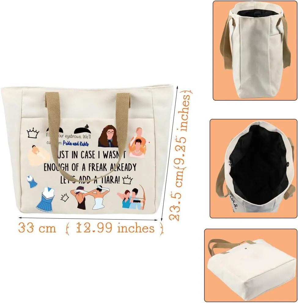VAMSII Princess Movie Diaries Makeup Bag Movie Lover Gifts Princess Cosmetic Pouch Movie Fan Gifts(DiariesBag2)