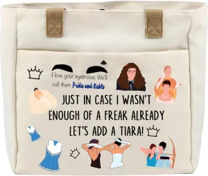 VAMSII Princess Movie Diaries Makeup Bag Movie Lover Gifts Princess Cosmetic Pouch Movie Fan Gifts(DiariesBag2)