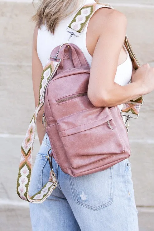 Versatile Leather Fashion Convertible Backpack Sling Bag