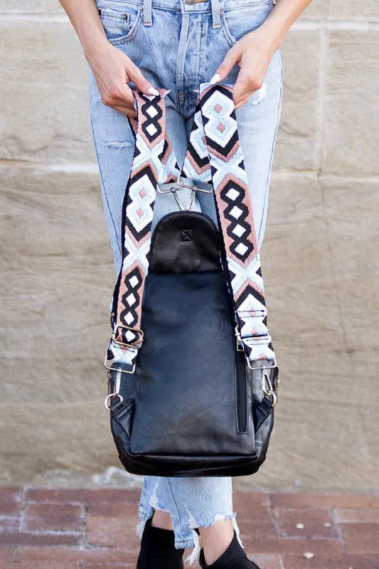 Versatile Leather Fashion Convertible Backpack Sling Bag
