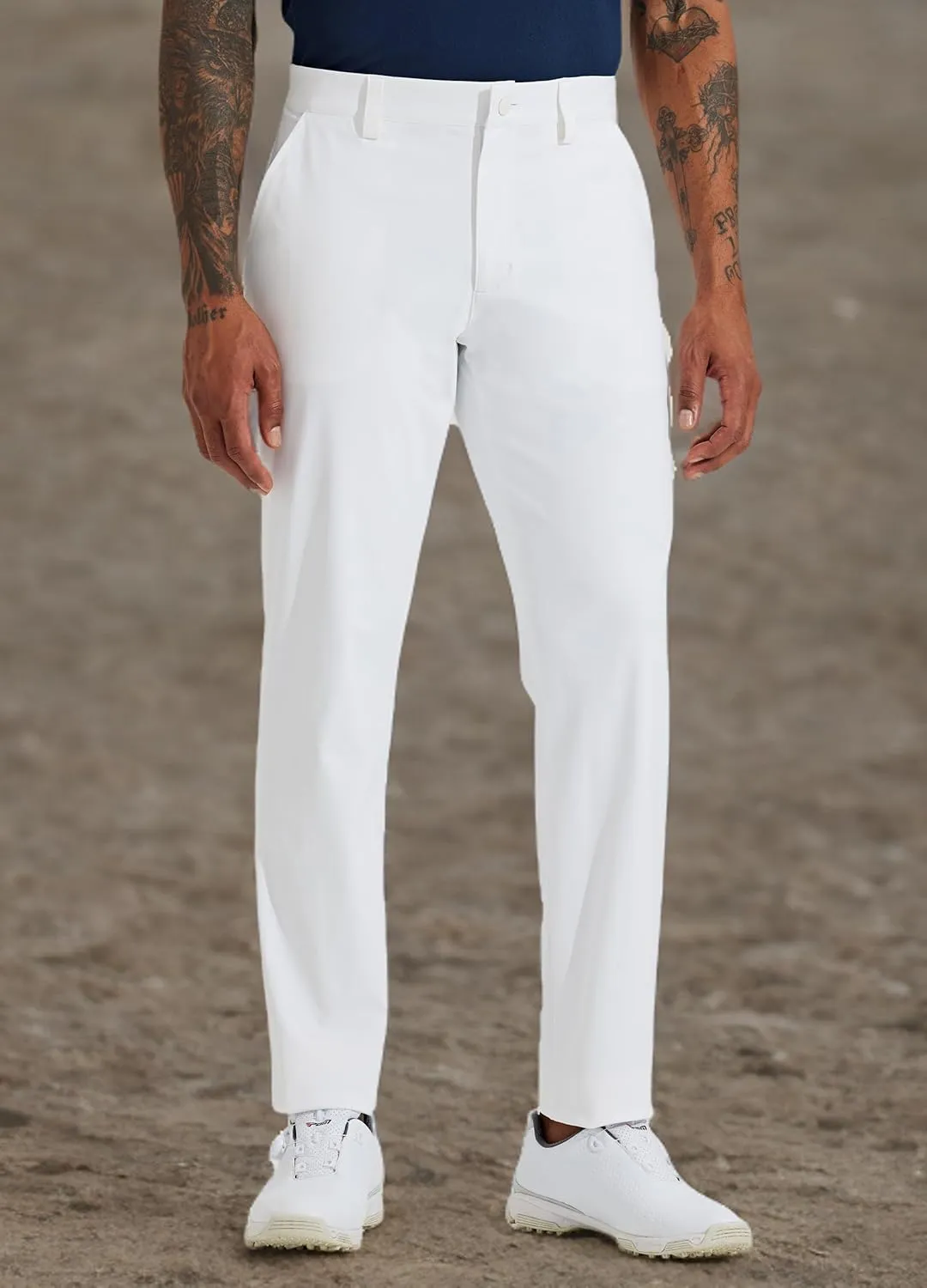 Willit Mens Golf Pants Stretch Dress Pants Slim Fit Quick Dry Casual Work Pants with Pockets 30"/32"