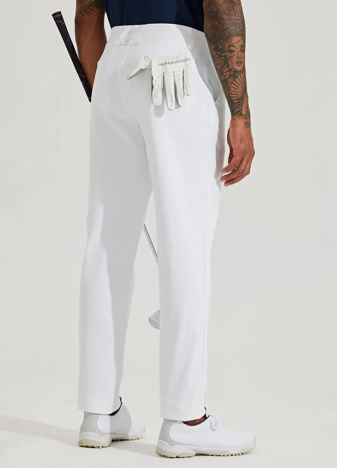 Willit Mens Golf Pants Stretch Dress Pants Slim Fit Quick Dry Casual Work Pants with Pockets 30"/32"