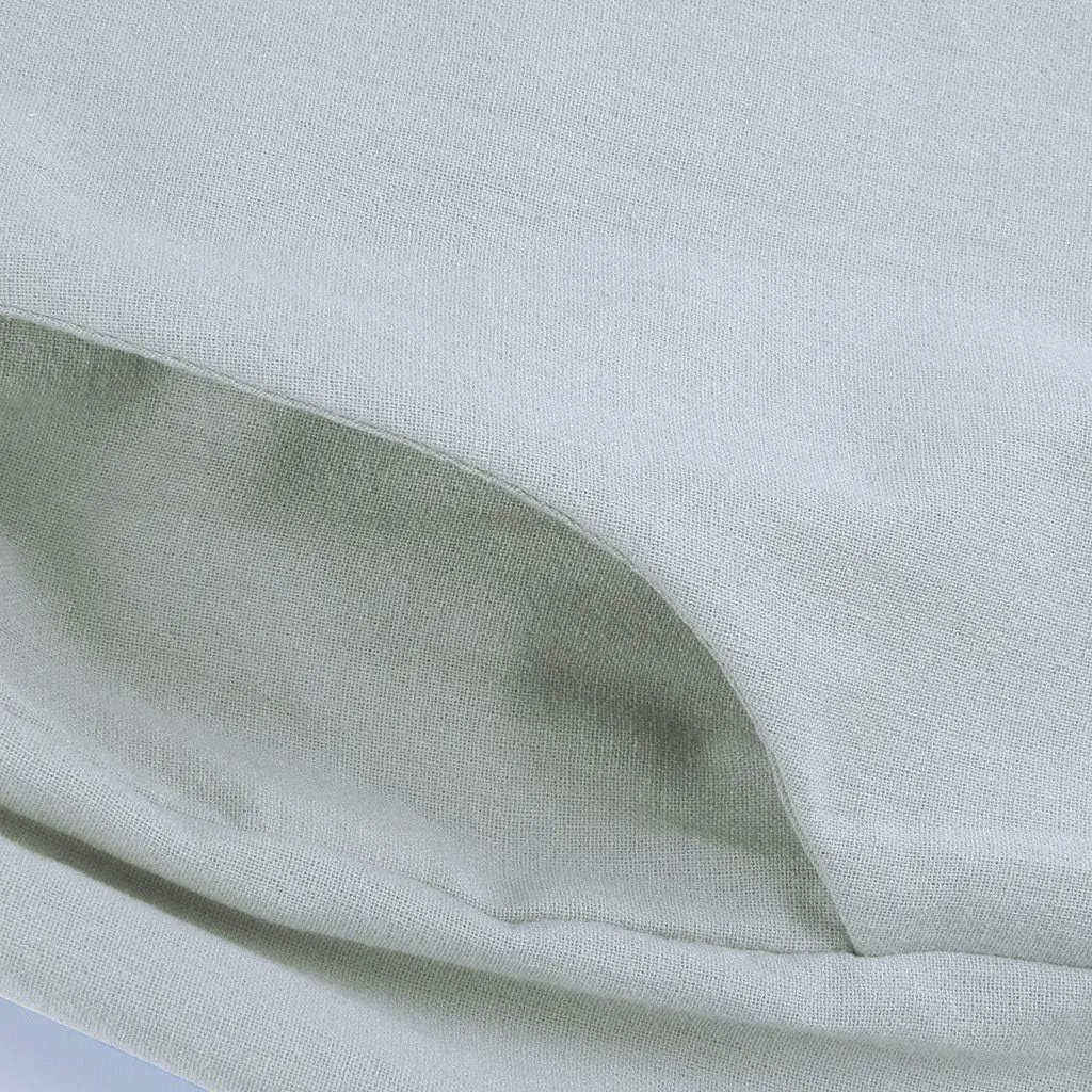 Womens Cotton Linen Pants Summer Casual Palazzo Pants Drawstring High Waist Harem Slacks Long Trousers with Pockets