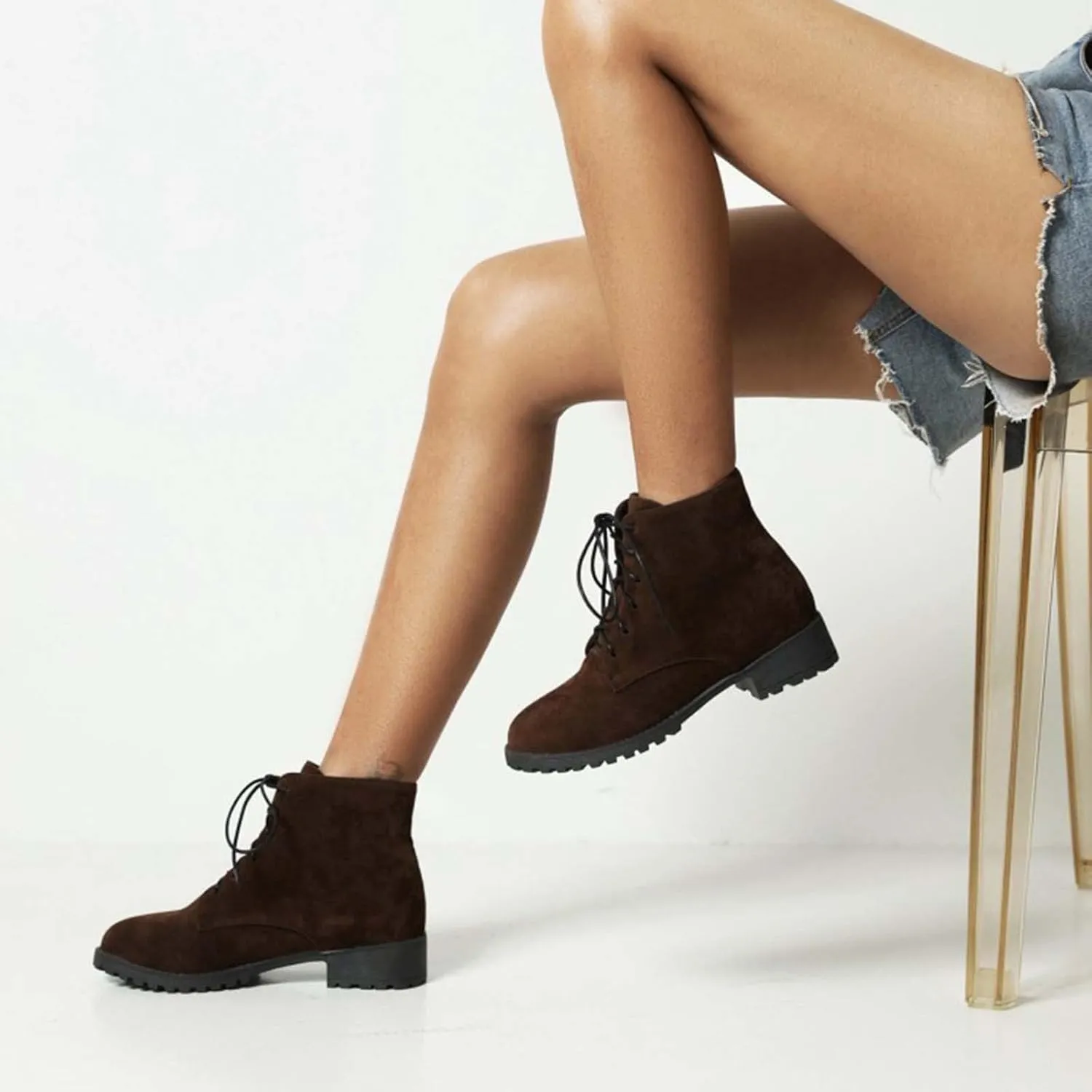 Work Boots for Women Ankle Warm Booties for Women Cute Womens Boots Non Slip Work Shoes Women Cover Heel Round Toe Lug Sole Low Heel Chelsea Fashion