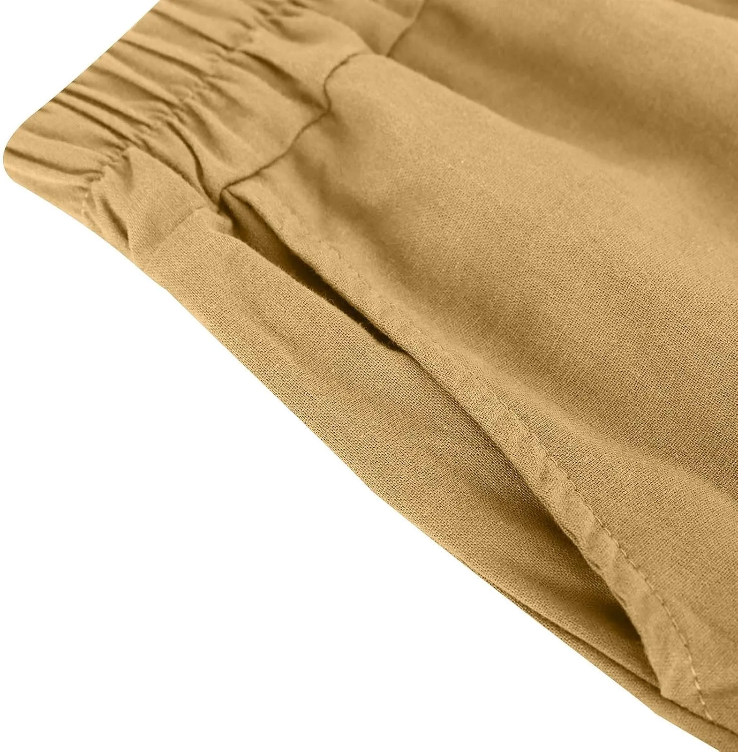 YRAETENM Womens Linen Pants High Waisted Lounge Pants Casual Wide Leg Pants Plus Size Baggy Slacks Trousers with Pockets